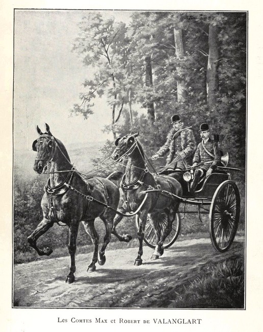 Les Valanglart - Illustration tirée de l'ouvrage Un Siècle de Vènerie du comte du Passage - 1912 - Pairault (Paris) - Bnf
